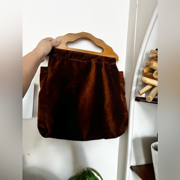 HANDMADE Bermuda handbag chocolate brown - Picture 3 of 4